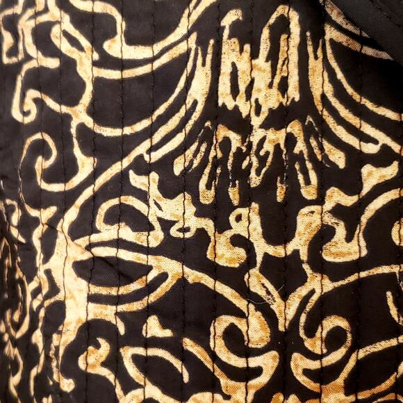 Catherine's Quilted Lightweight Open Jacket in Black & Gold | Size 14/16W | NWT - Picture 6 of 10